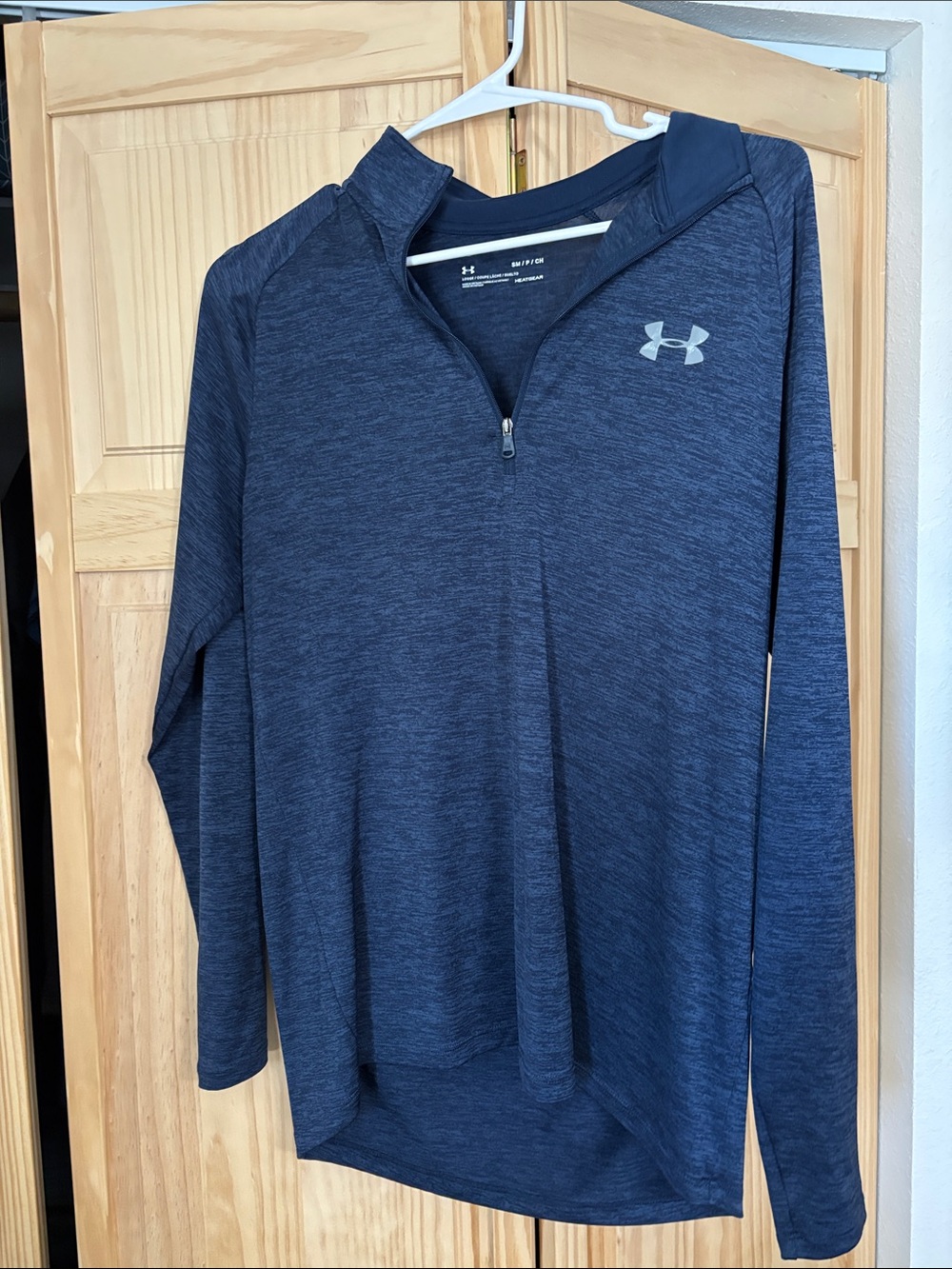 Under Armour Navy Heather Quarter-Zip Pullover